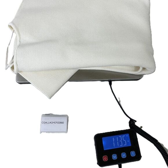 Zara Womens Sweater Size M Ivory Smooth Knit Cardigan Vneck Casual 4192/005 NWT - Picture 13 of 13